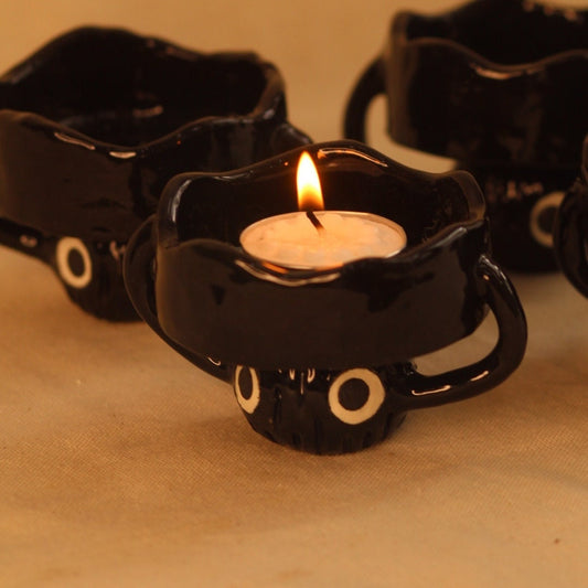 Little Soot Handmade Ceramic Candle Holder – Unique and Whimsical Home Decor