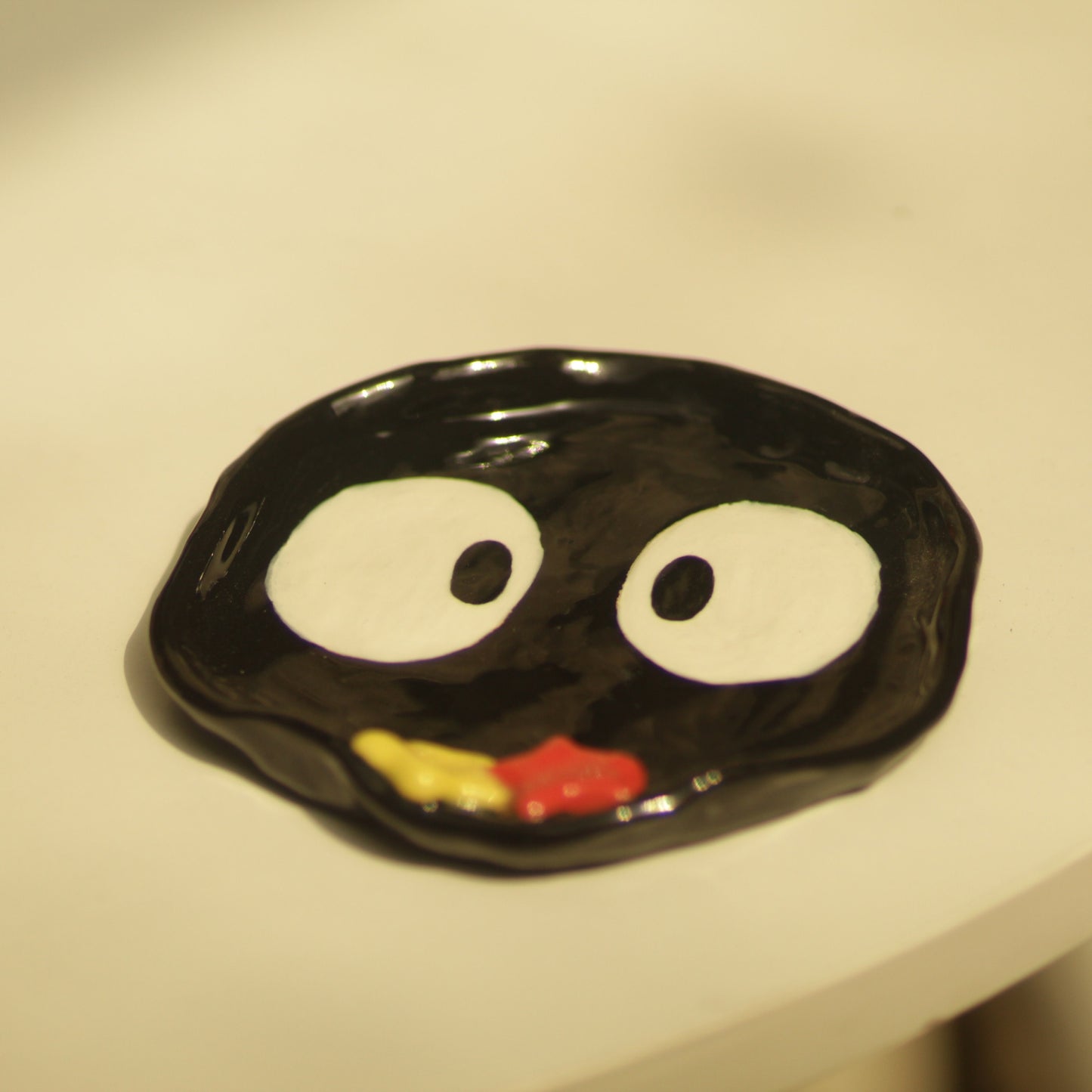 Cute Soot Handmade Ceramic Coaster