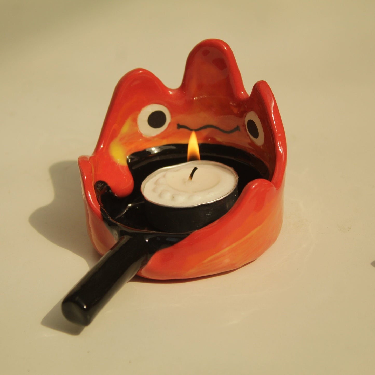 Adorable Fire Demon Candle Holder