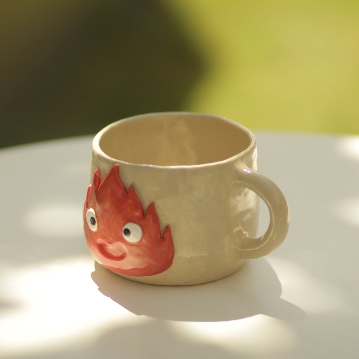 Unique Fire Demon Handmade Ceramic Mug