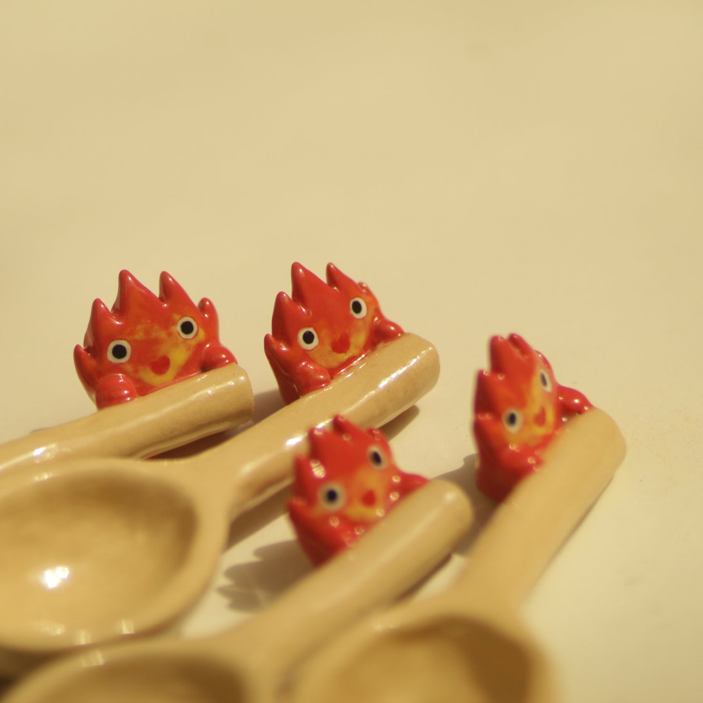 Handmade Pottery Fire Demon Spoon