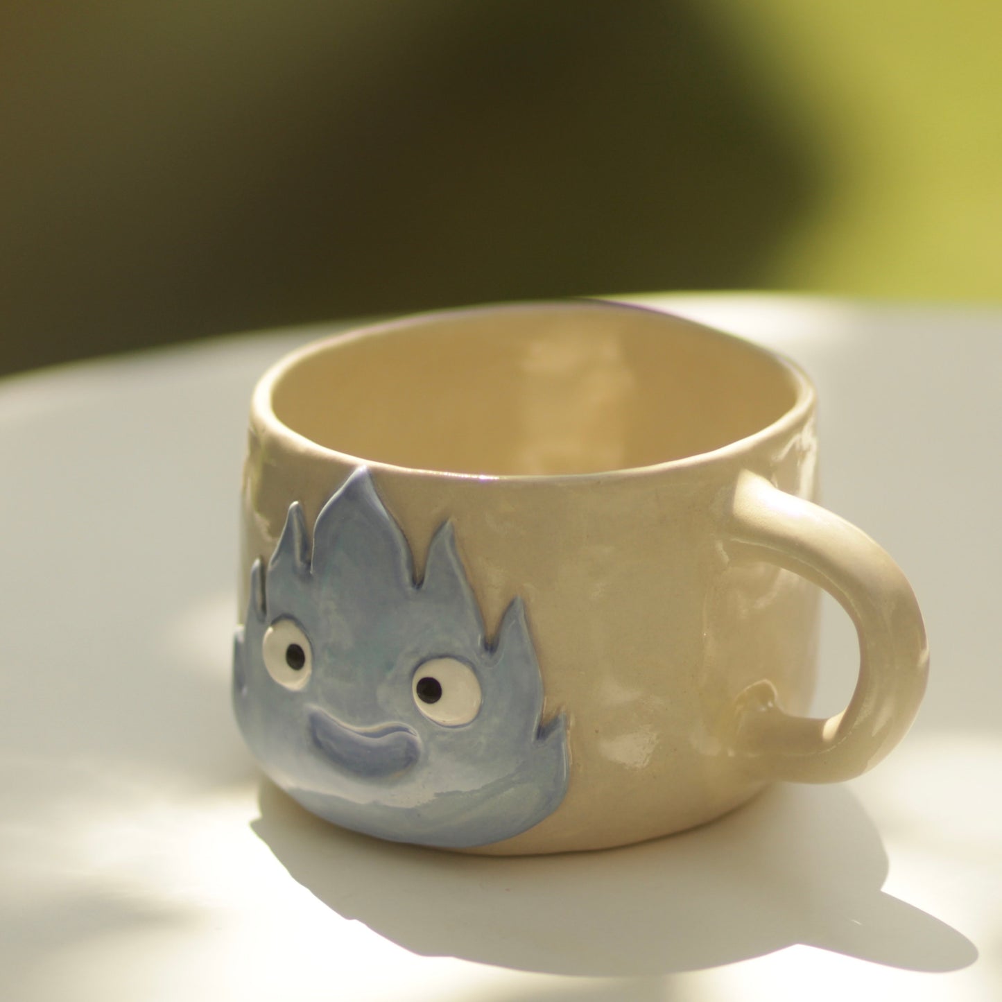 Unique Fire Demon Handmade Ceramic Mug