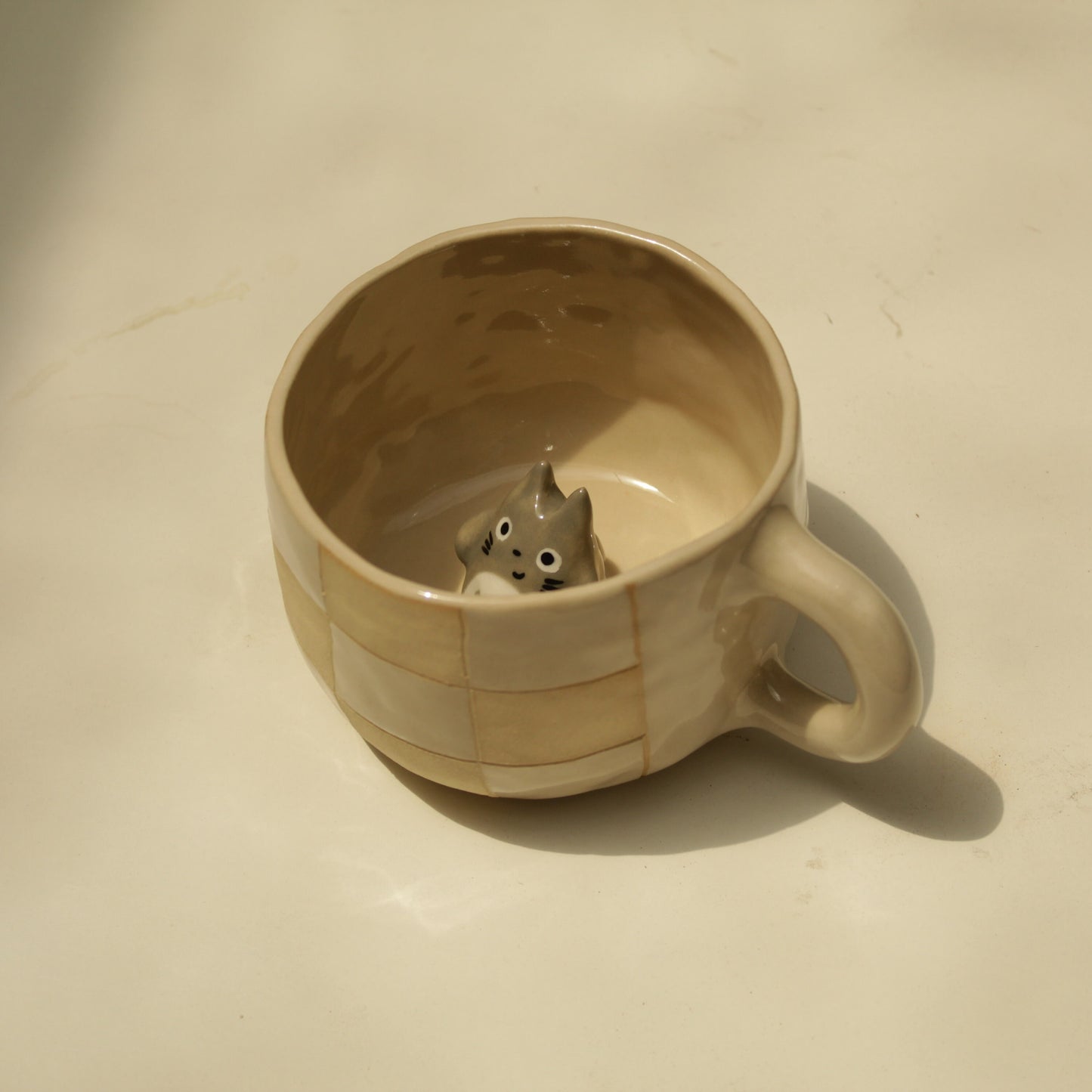 Cute Unique Character Plaid Mug