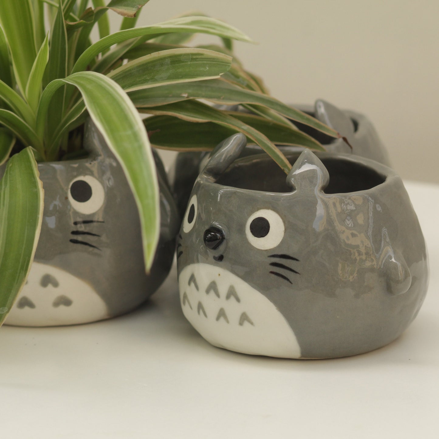 Grey Character Handmade Ceramic Plant Pot