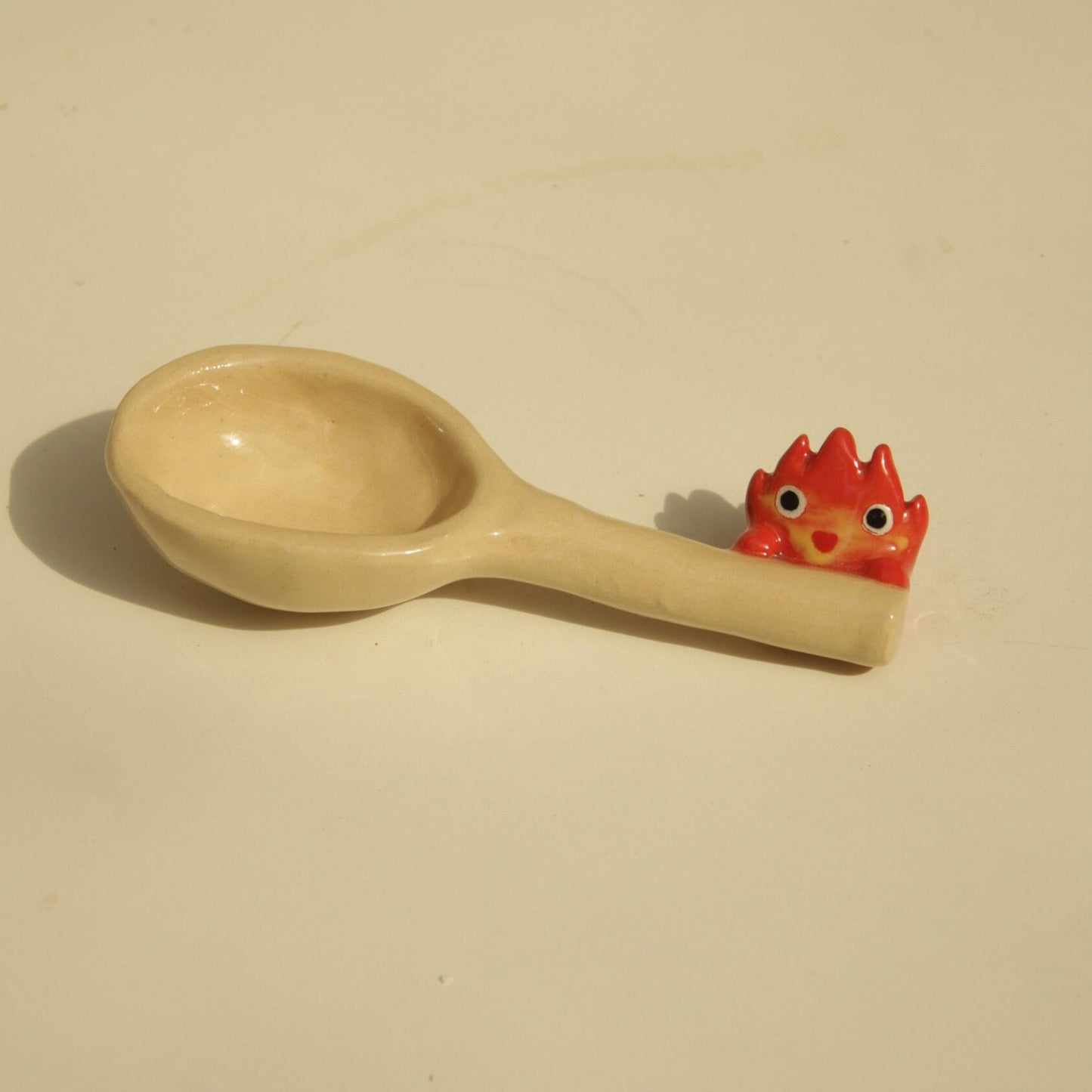 Handmade Pottery Fire Demon Spoon