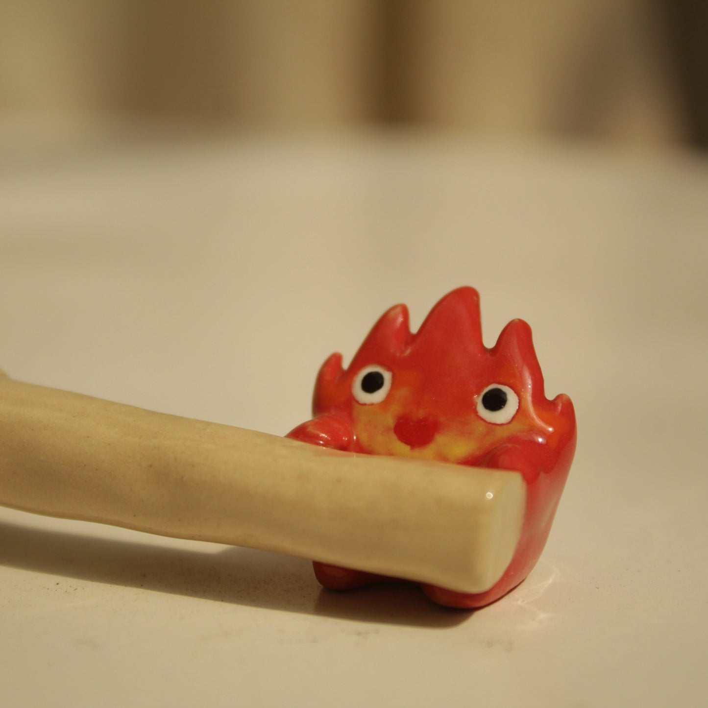 Handmade Pottery Fire Demon Spoon