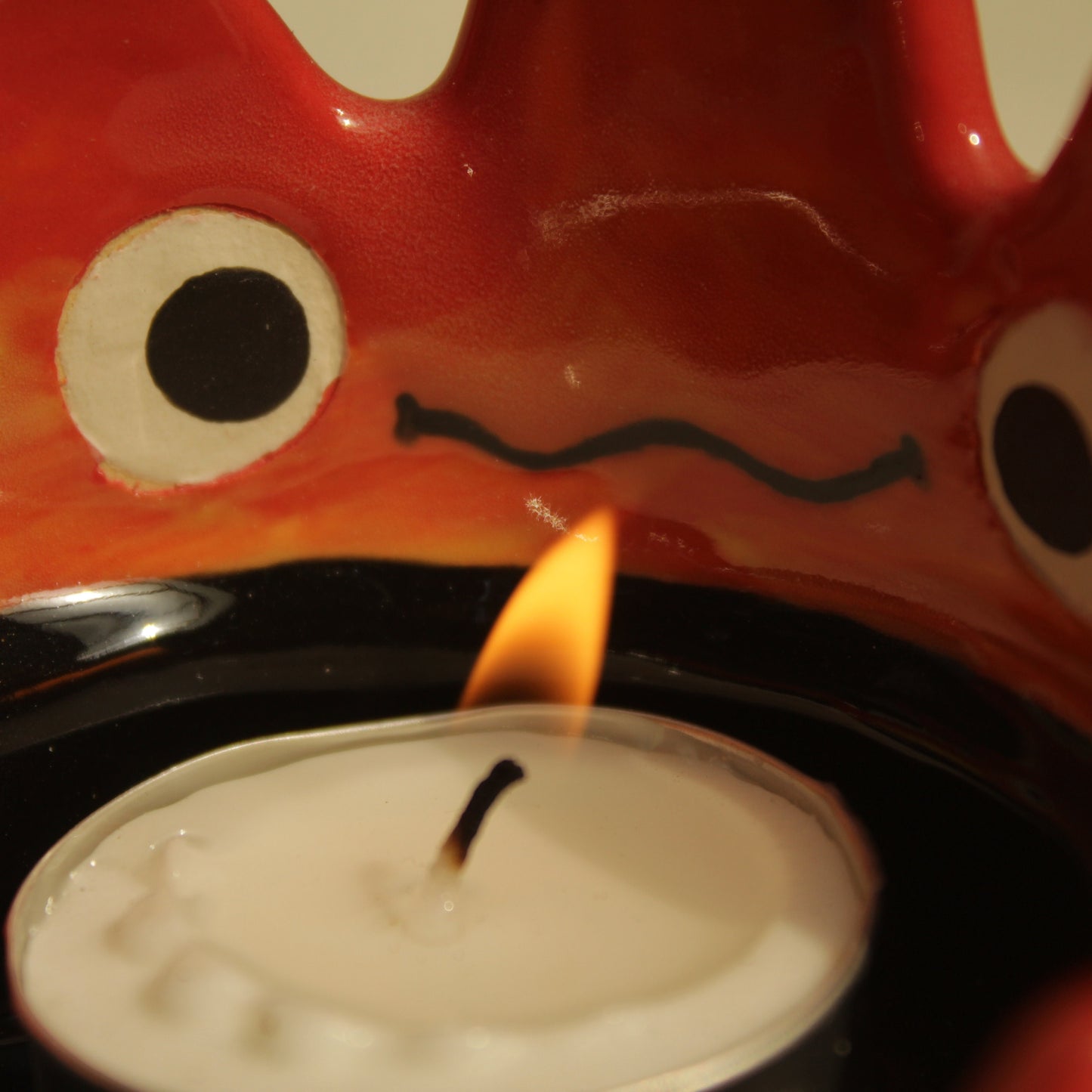 Adorable Fire Demon Candle Holder