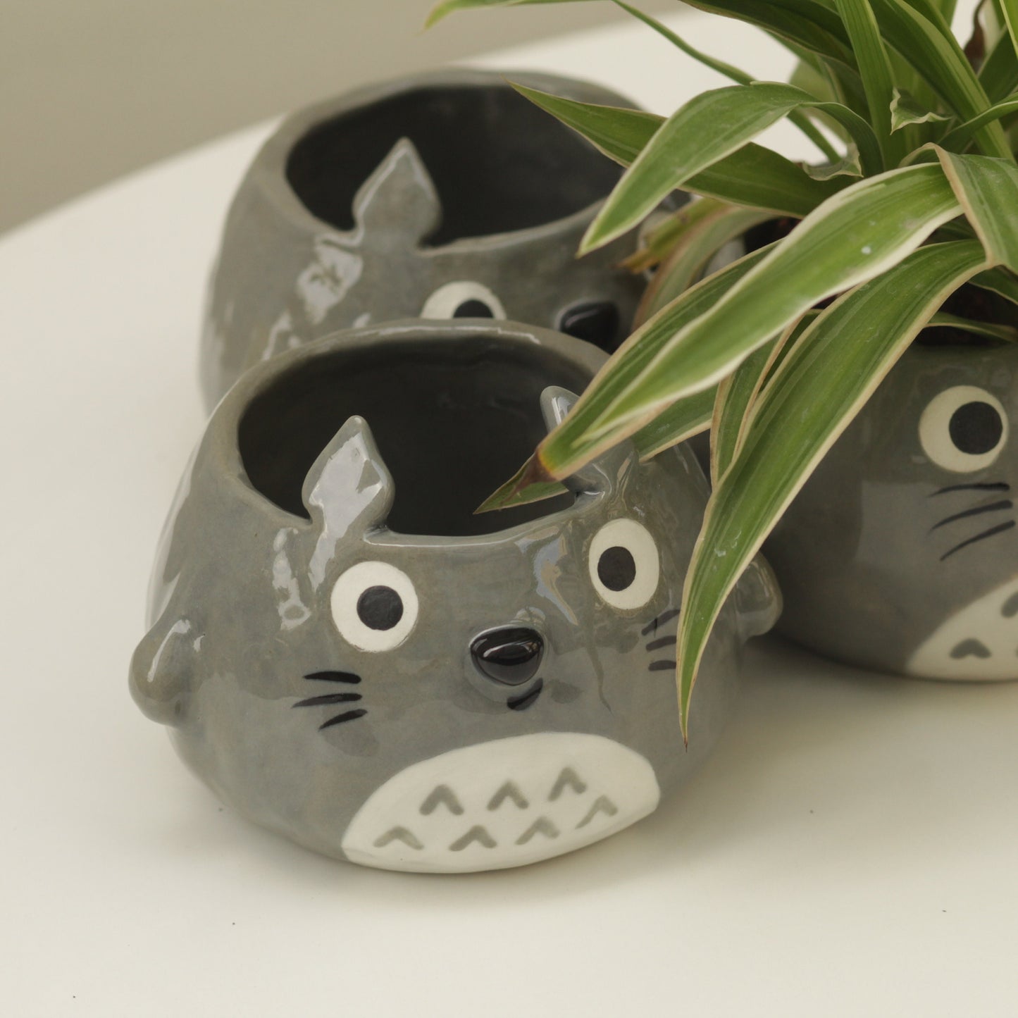 Grey Character Handmade Ceramic Plant Pot