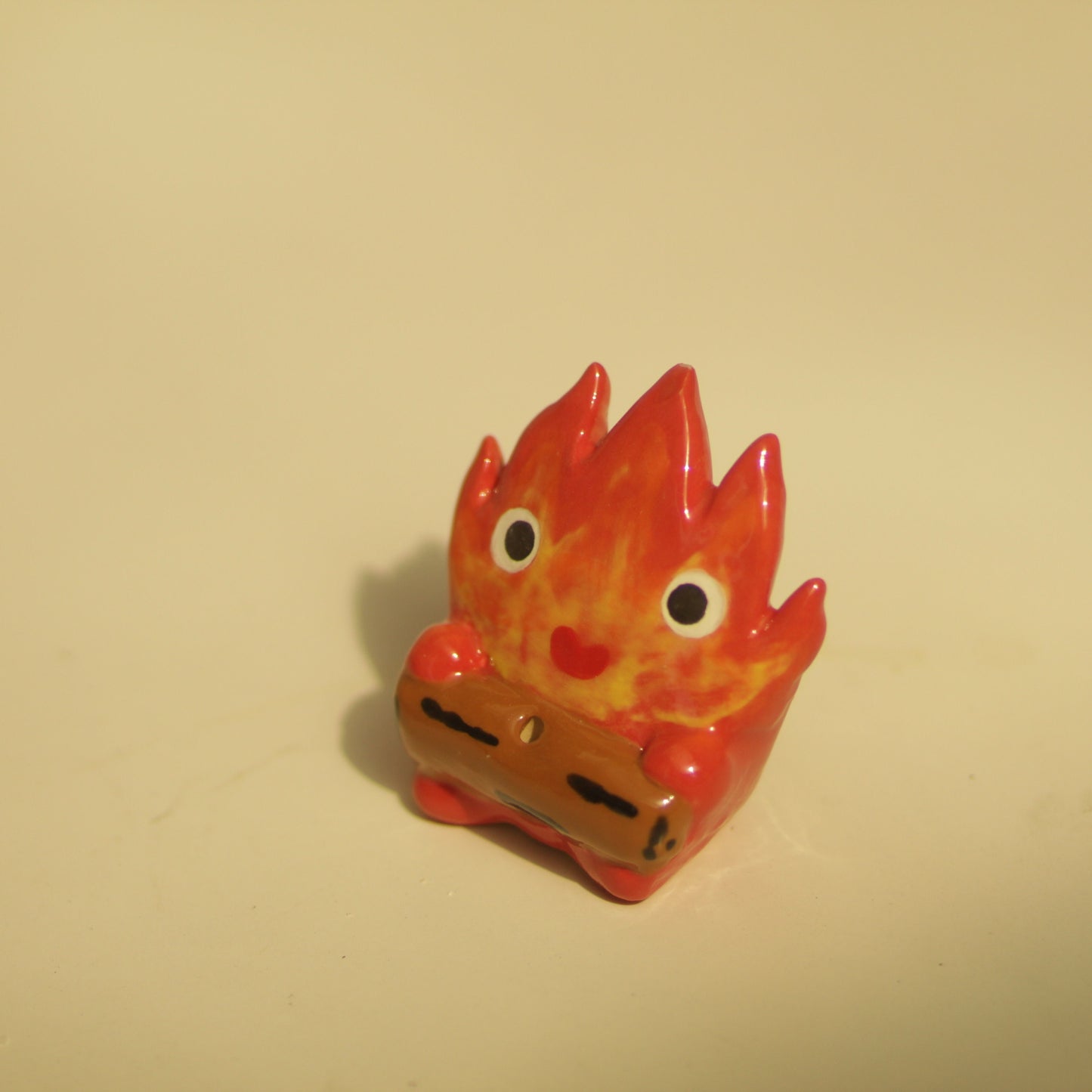 Adorable Fire Demon Handmade Ceramic Incense Holder