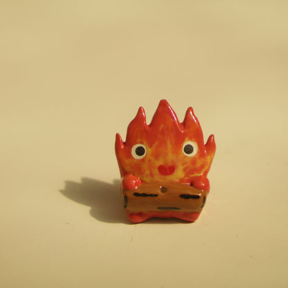 Adorable Fire Demon Handmade Ceramic Incense Holder