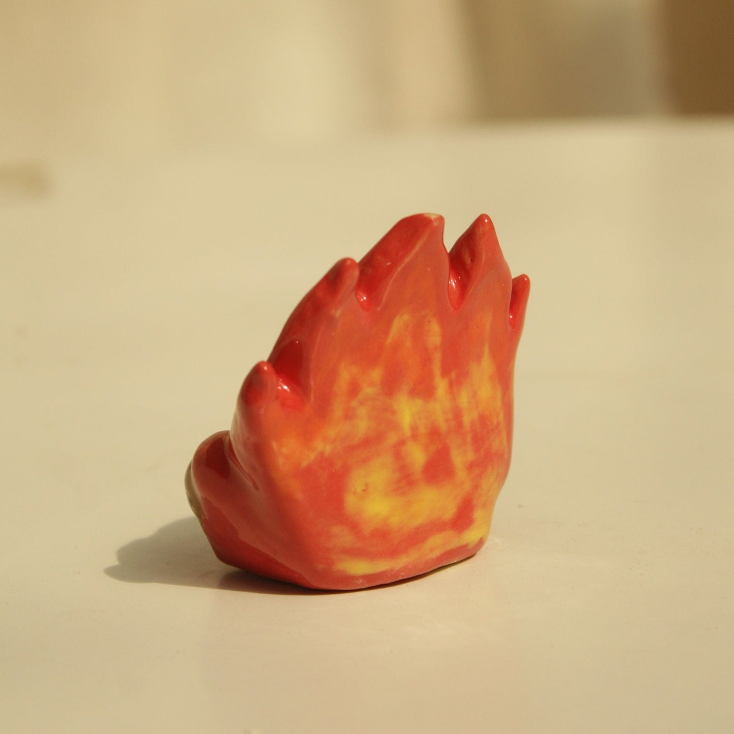 Adorable Fire Demon Handmade Ceramic Incense Holder