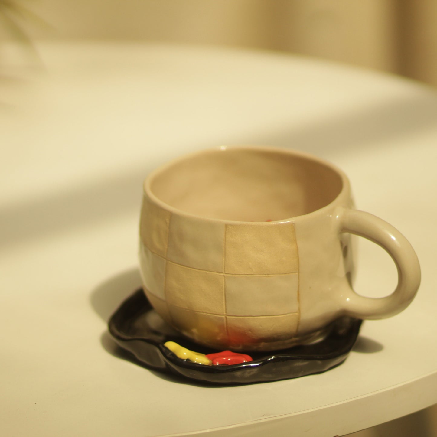 Cute Soot Handmade Ceramic Coaster